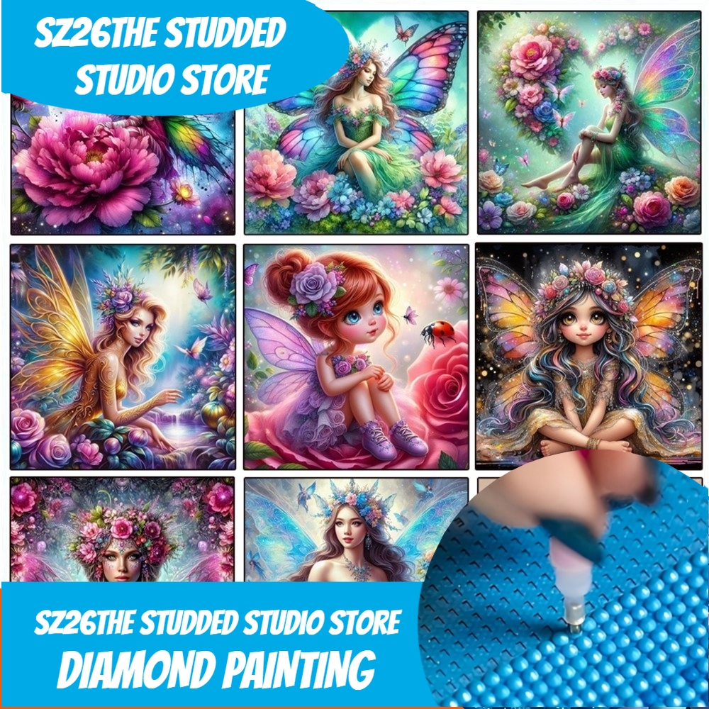 Resin Art And Design - Sz26The Studded Cute Elf Girl Diamond