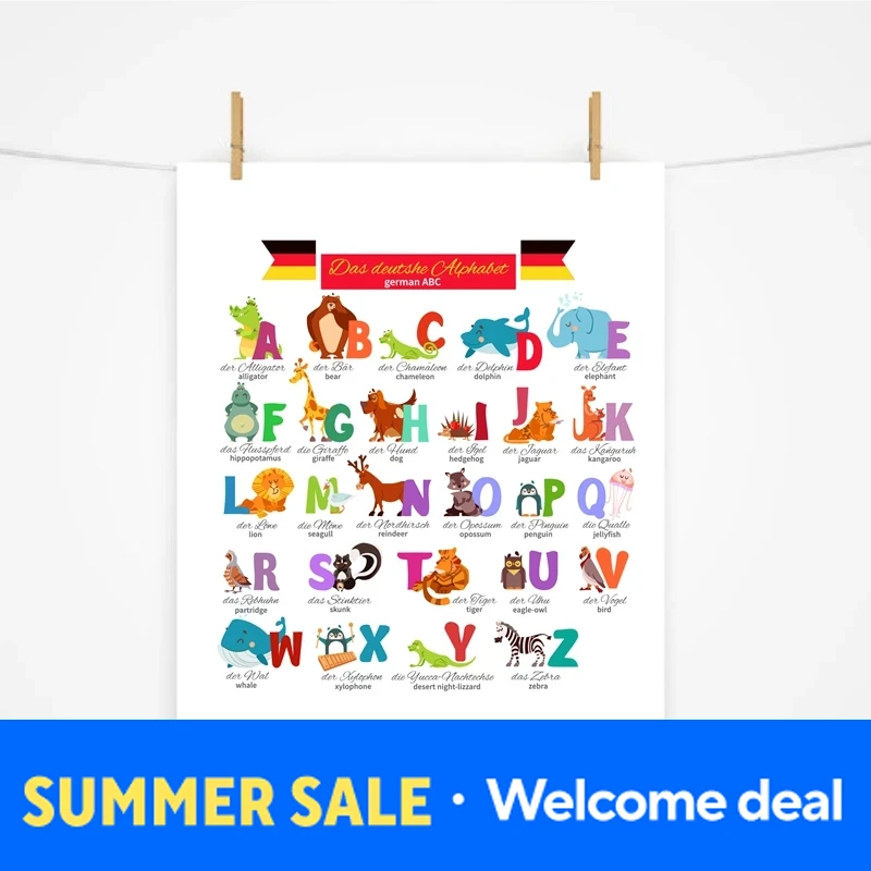 Resin Art For Kids - 2026 2026 German Alphabet with Animals