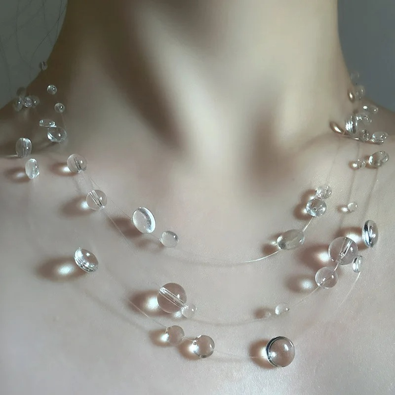 Resin Art Necklace - Fashion Handmade Water Drop Necklace Raindrop