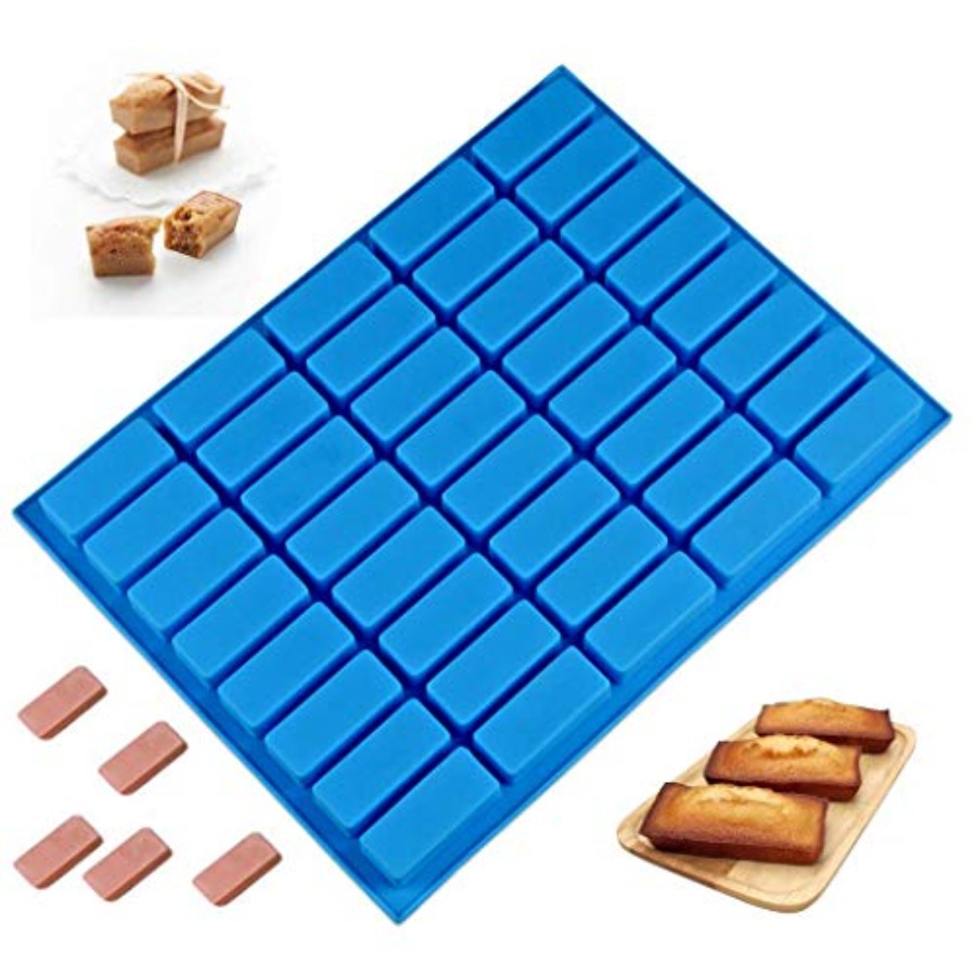 Tray Mold Rectangle - 40 Cavities Rectangle Silicone Mold -