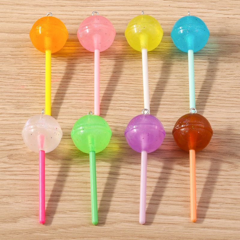 Resin Art Necklace - Tusember 10Pcs Colorful Cute Resin Sweet