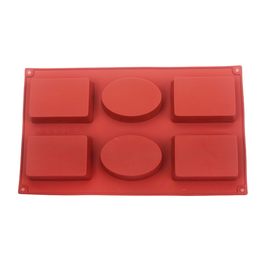 Tray Mold Rectangle - Silicone Rectangle Oval Combo Cake Mold