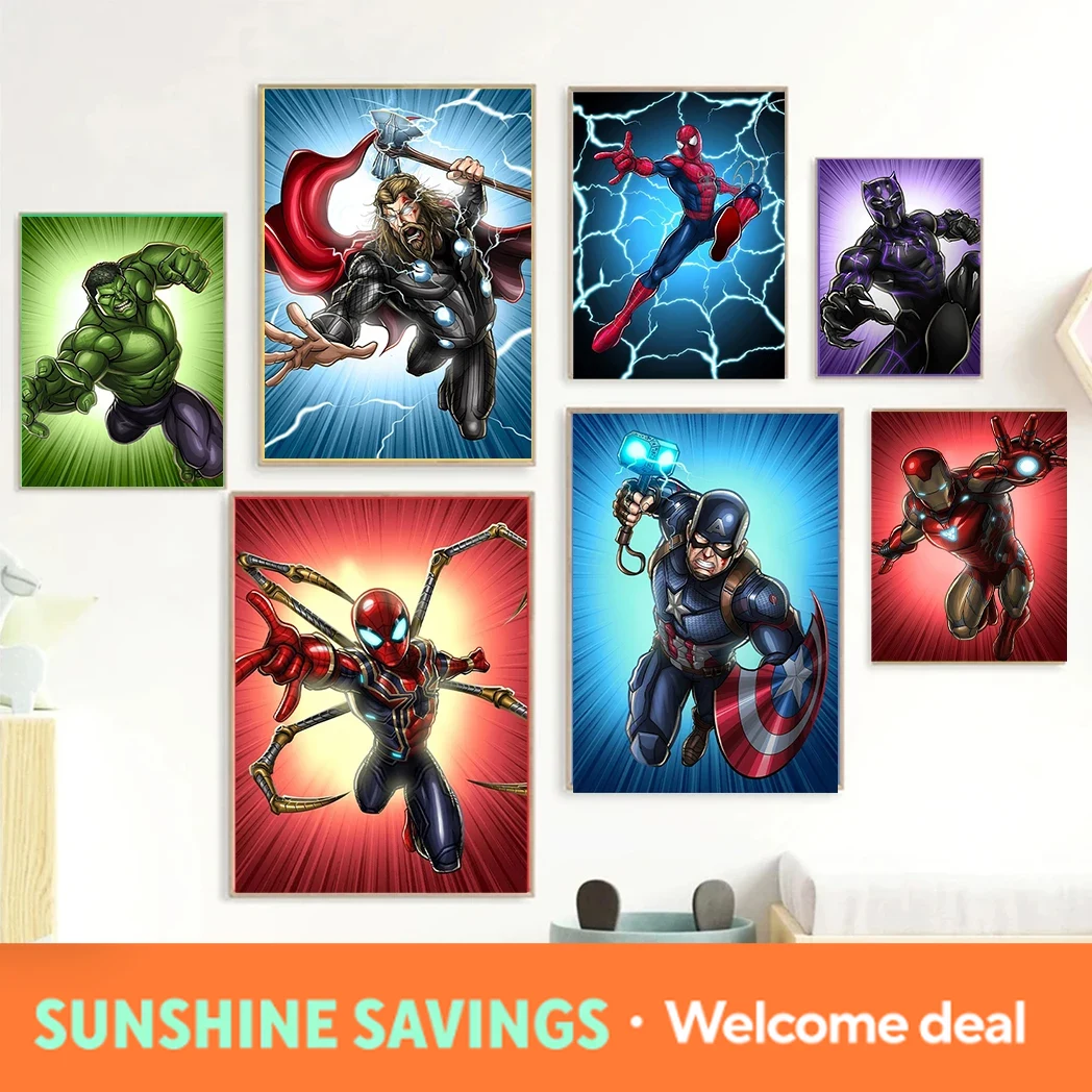 Resin Art For Kids - new Marvel Superhero Wall Art Posters
