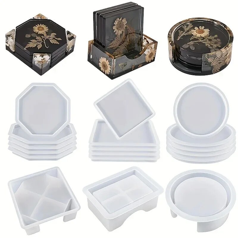 Resin Art Pro - Coaster Resin Molds Set Include 1pc