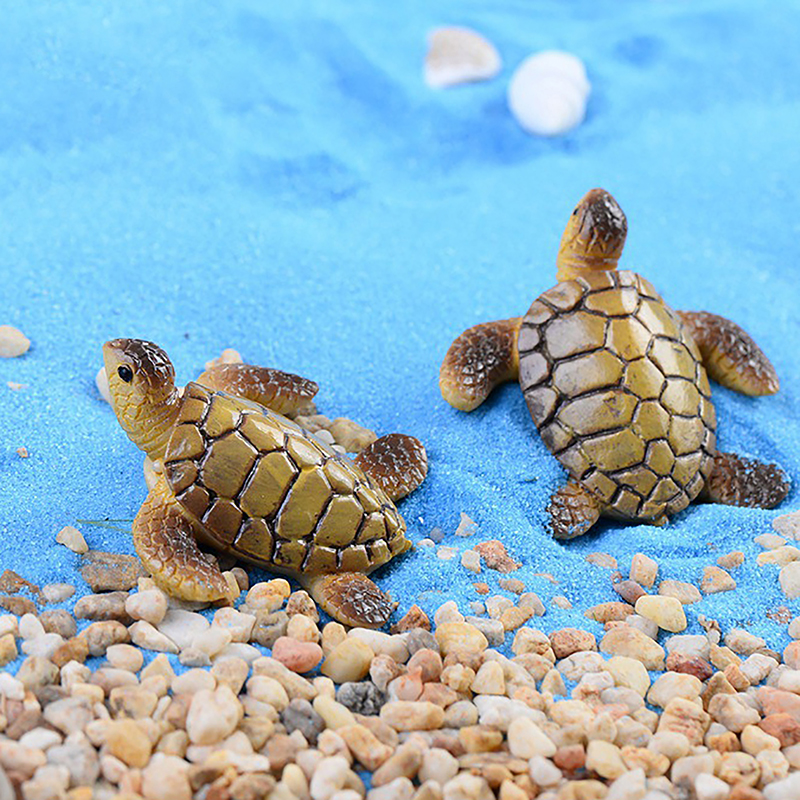Resin Art Beach - 1pc Mini Sea Turtle Model Resin