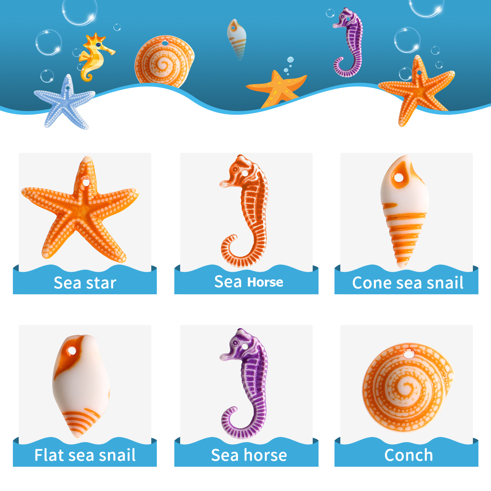 48pcs Marine Animals Decoratio - Resin Art Beach review and price