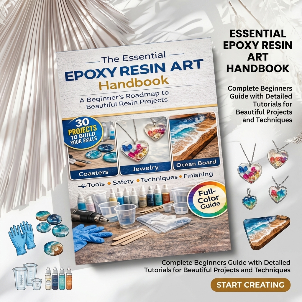 Epoxy Resin Art Handbook Begin - Resin Art Guide Free review and price