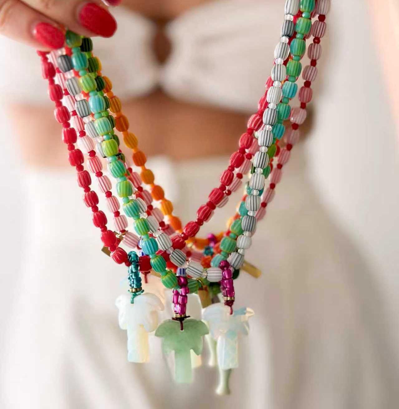 Fashion Exquisite Summer Trend - Resin Art Necklace review and price