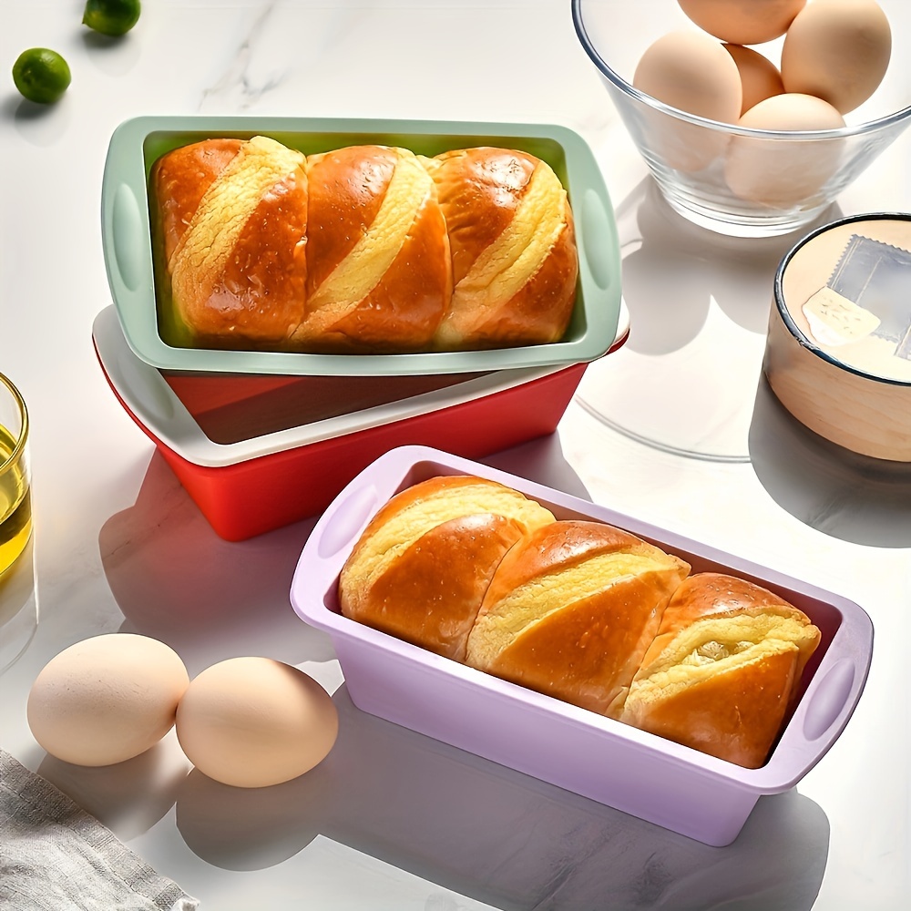 1/4pcs Non-Stick Loaf Pans Fle - Tray Mold Rectangle review and price
