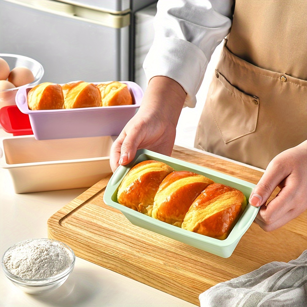 1/4pcs Non-Stick Loaf Pans Fle - Tray Mold Rectangle review and price