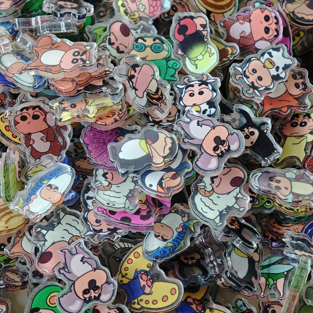 50pcs/set Cartoon Crayon Shin- - Resin Art Phone Case review and price
