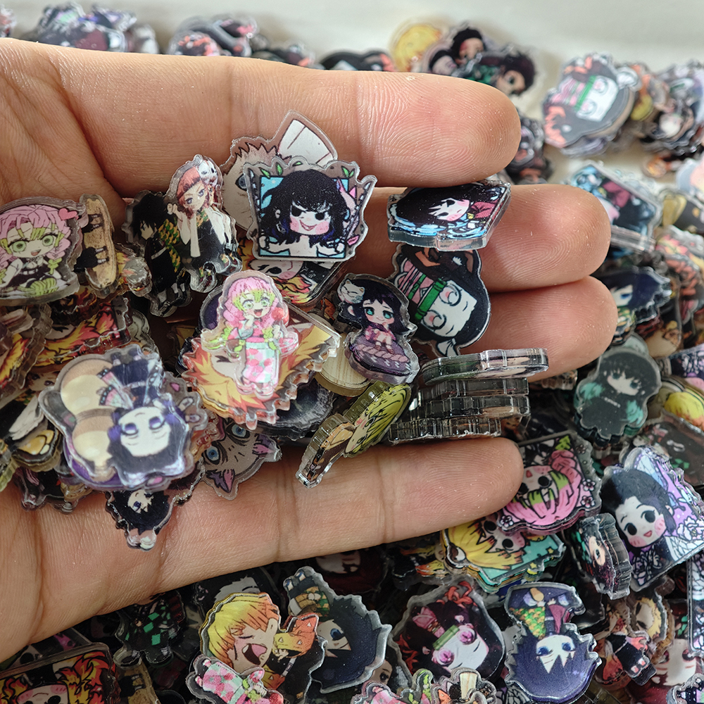 50pcs/set Demon Slayer Anime R - Resin Art Phone Case review and price