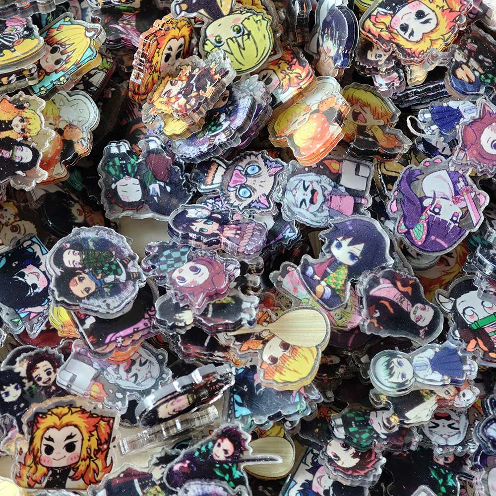 50pcs/set Demon Slayer Anime R - Resin Art Phone Case review and price