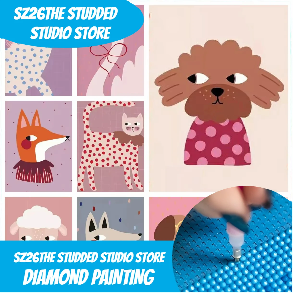Sz26The Studded Cartoon Cute A - Resin Art For Kids review and price
