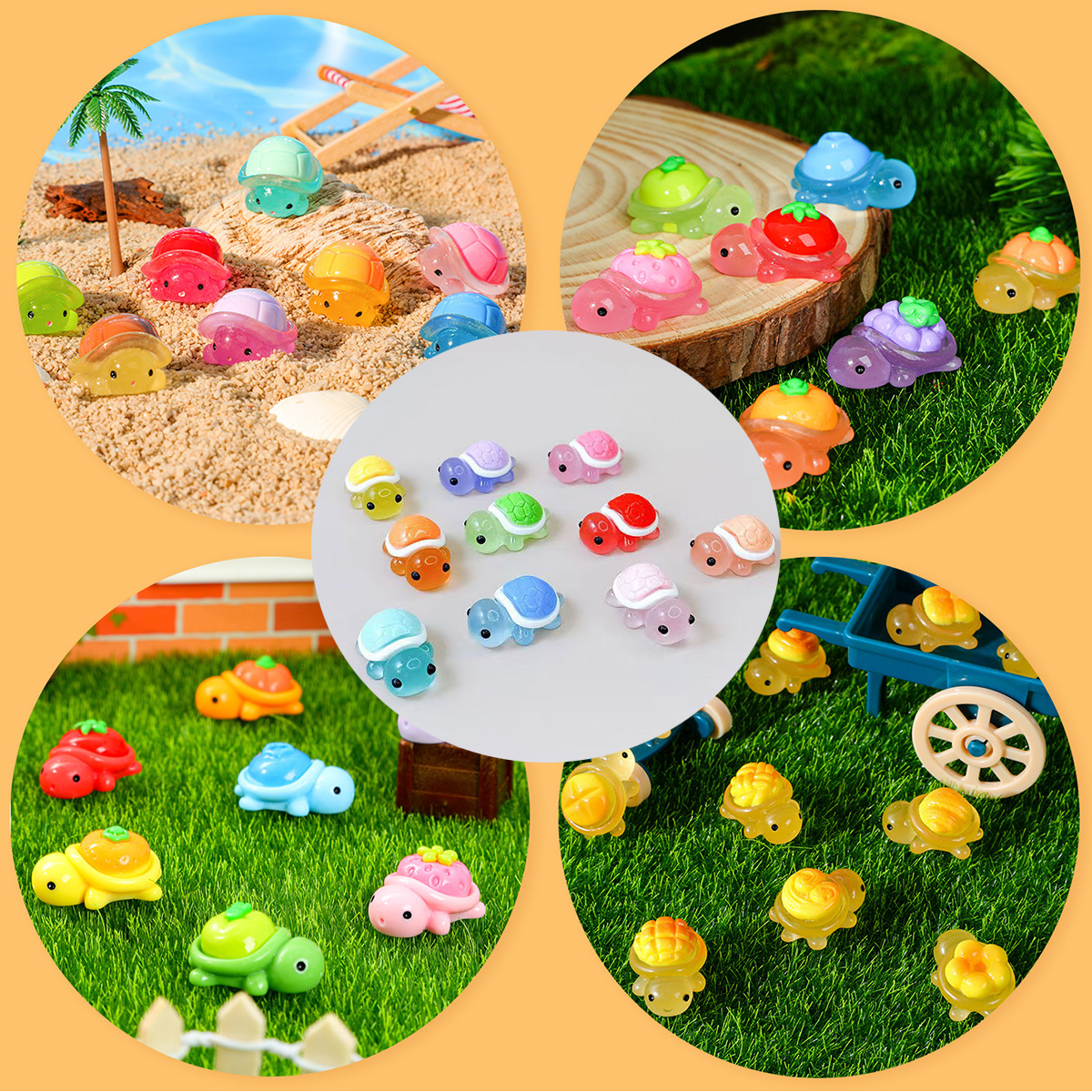 Mini Ocean Resin Turtle Animal - Resin Art Beach review and price