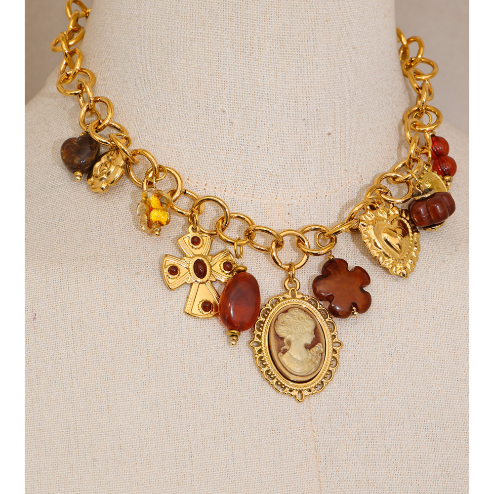 Yhpup Exclusive Design Handmad - Resin Art Necklace review and price