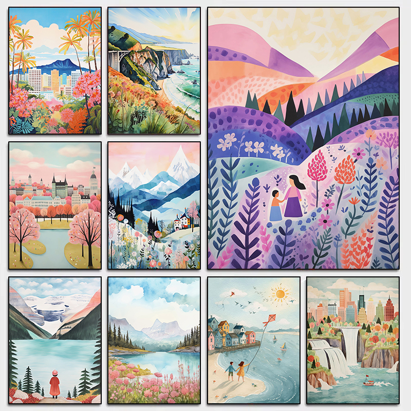 Watercolor Romantic Beach Scen - Resin Art Beach review and price