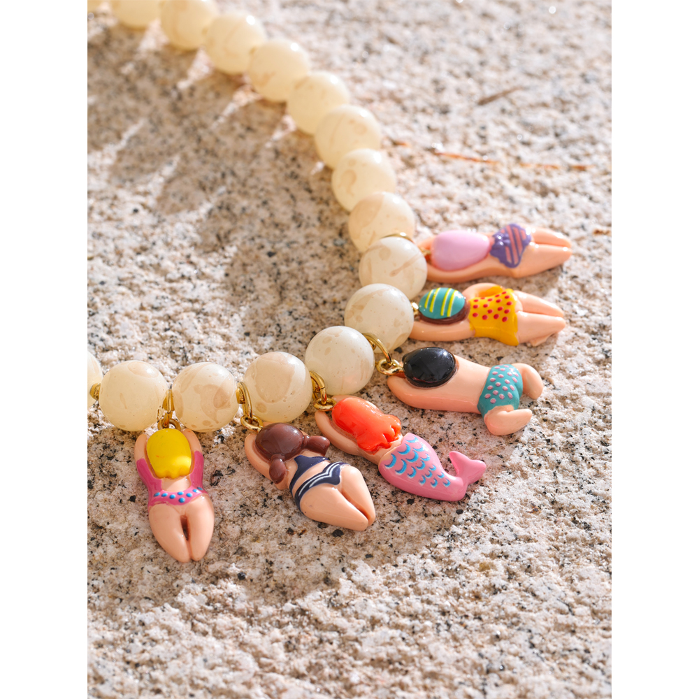 Yhpup Stylish Unique Handmade  - Resin Art Necklace review and price