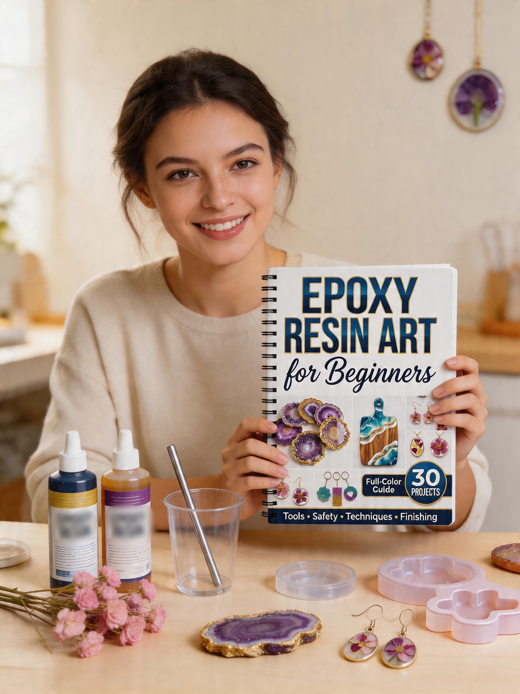 1Pcs Epoxy Resin Art for Begin - Resin Art Guide Free review and price