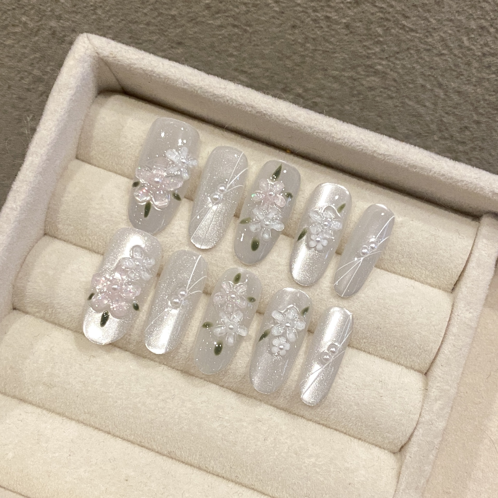 10pcs Glitter Sliver Press On  - Resin Art And Design review and price