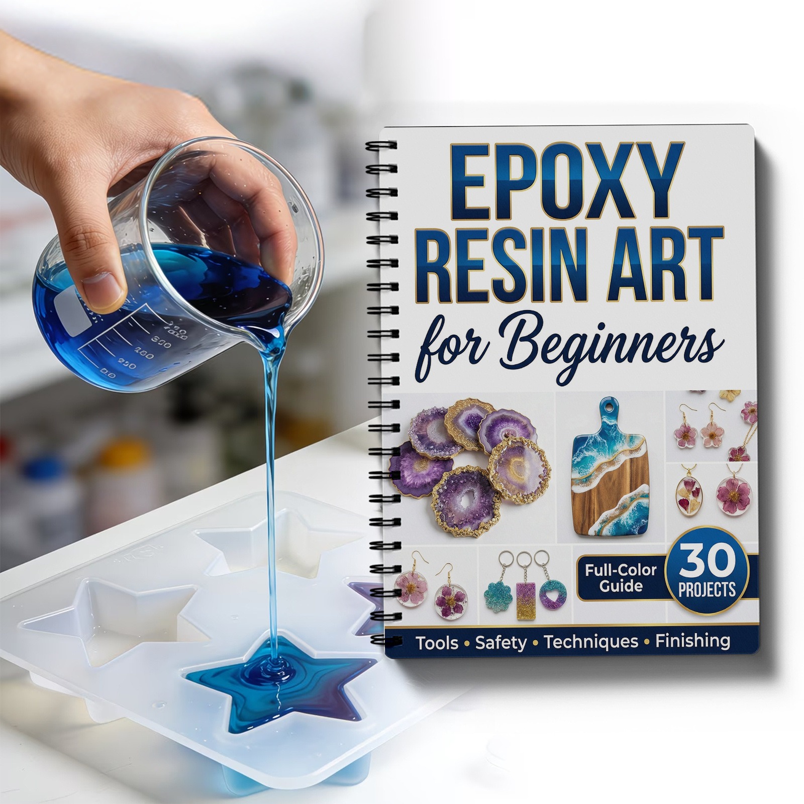 Epoxy Resin Art Book Guide Lea - Resin Art Guide Free review and price