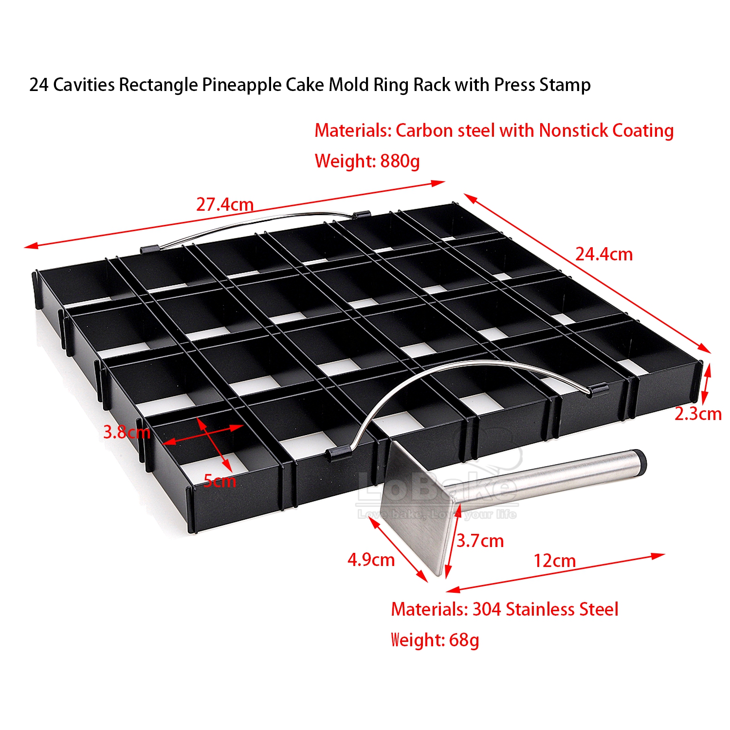 24 Cavities Rectangle Pineappl - Tray Mold Rectangle review and price