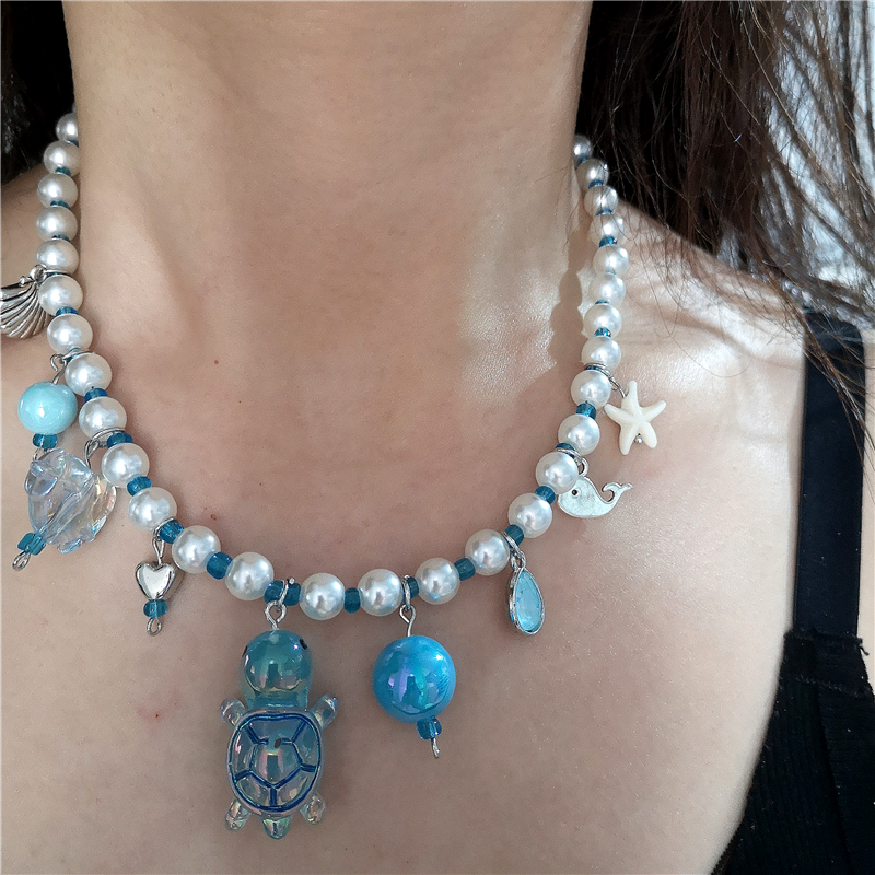 Y2K Charm Ceramic Cartoon Fish - Resin Art Necklace review and price