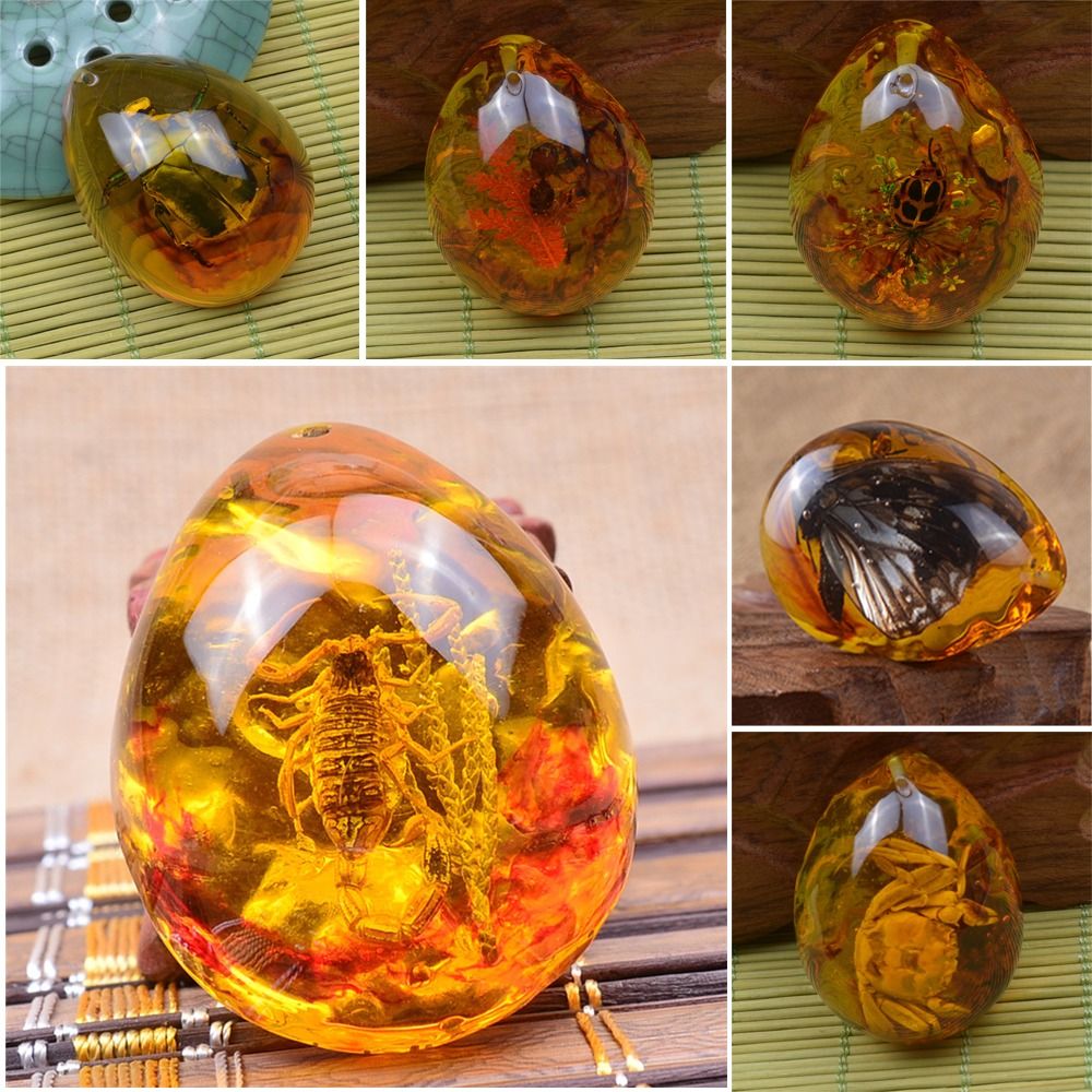 DIY Jewelry Craft Amber Stone  - Resin Art Necklace review and price