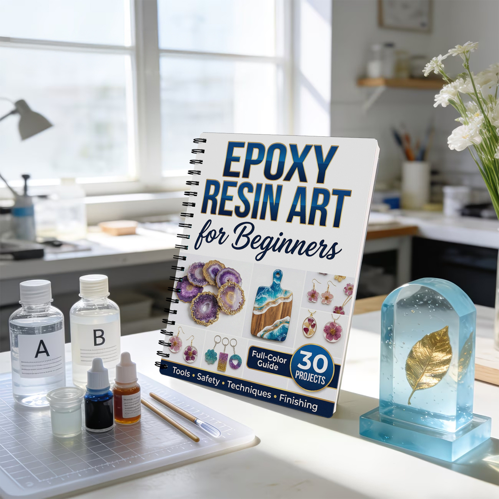 Epoxy Resin Art Book Guide Lea - Resin Art Guide Free review and price