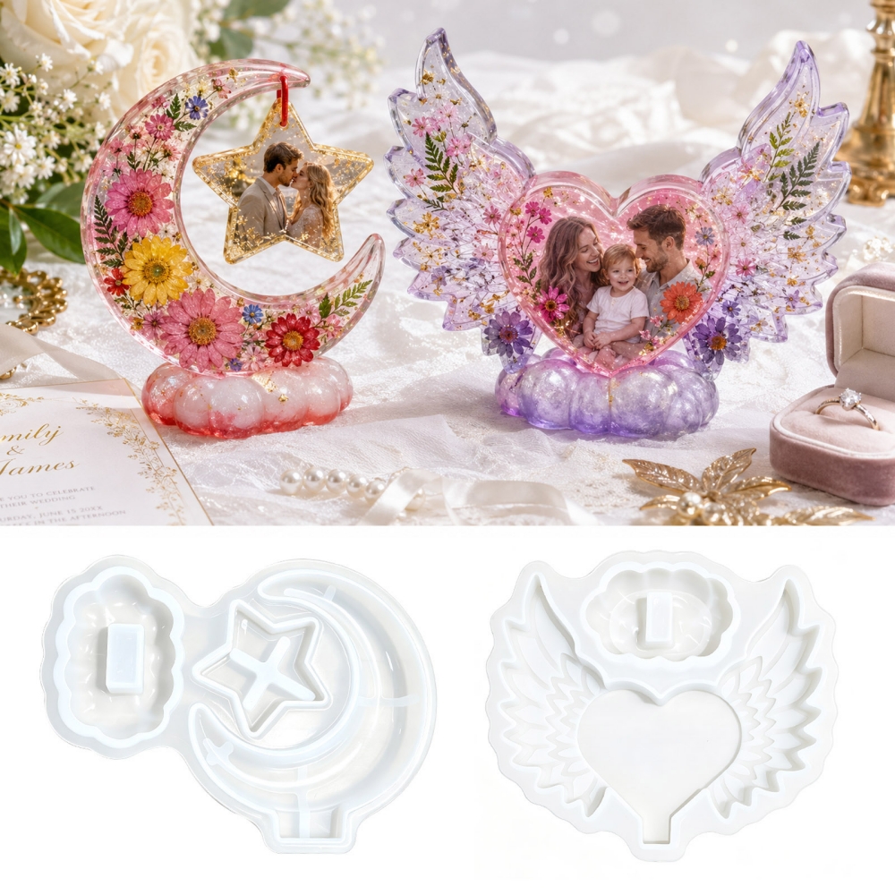 S0308 Heart Shaped Photo Frame - Resin Art And Design review and price