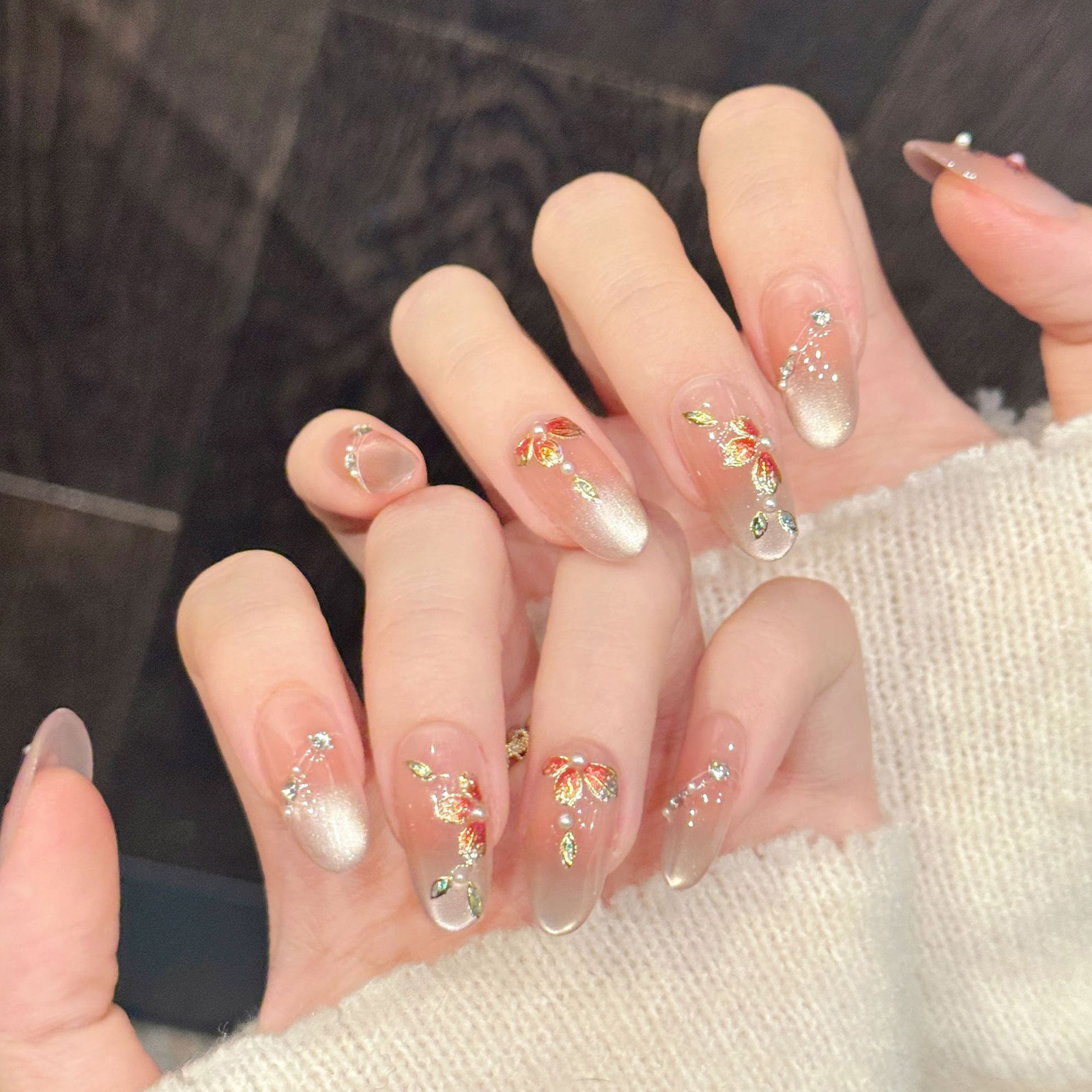 10pcs Handmade Fake Nails Pres - Resin Art And Design review and price