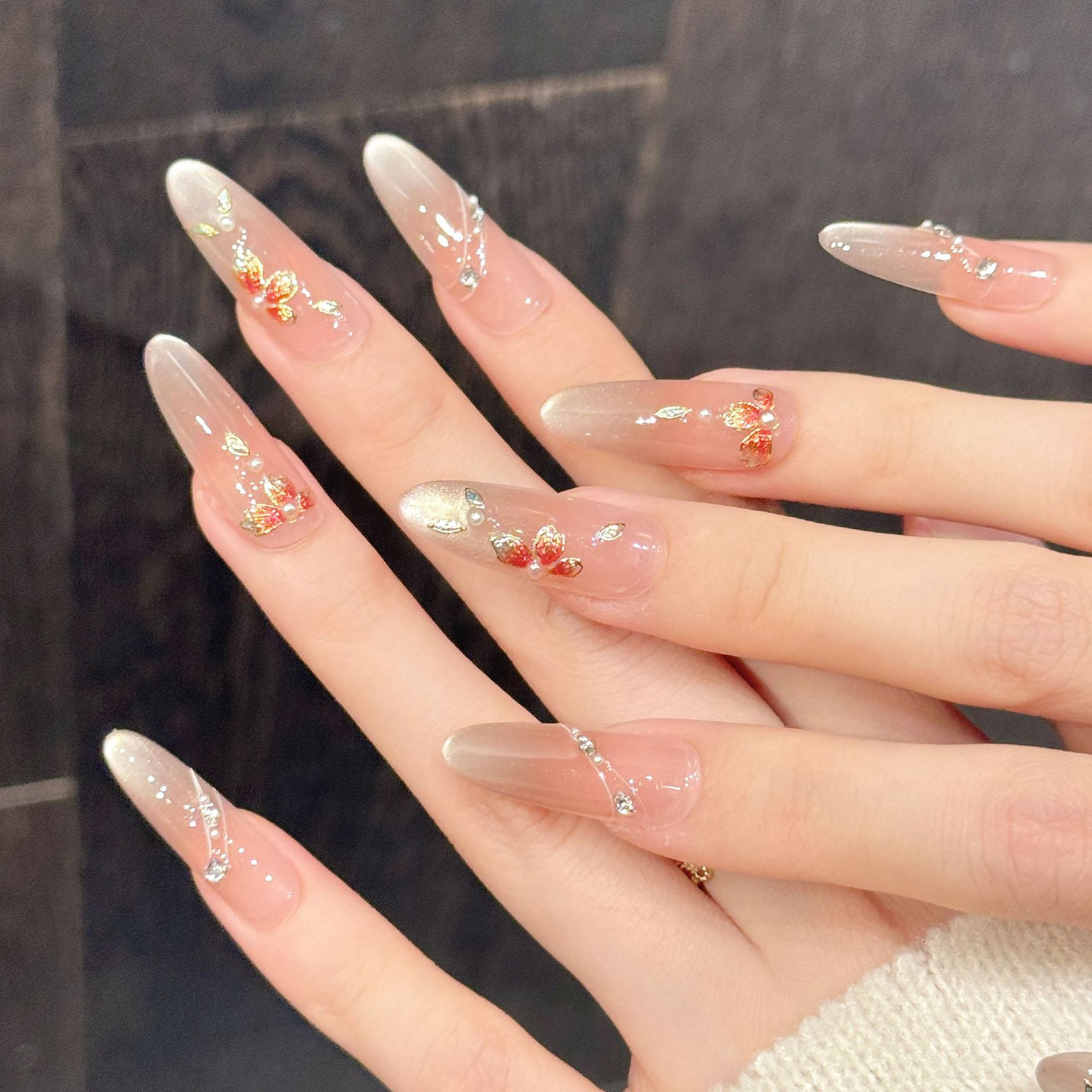 10pcs Handmade Fake Nails Pres - Resin Art And Design review and price