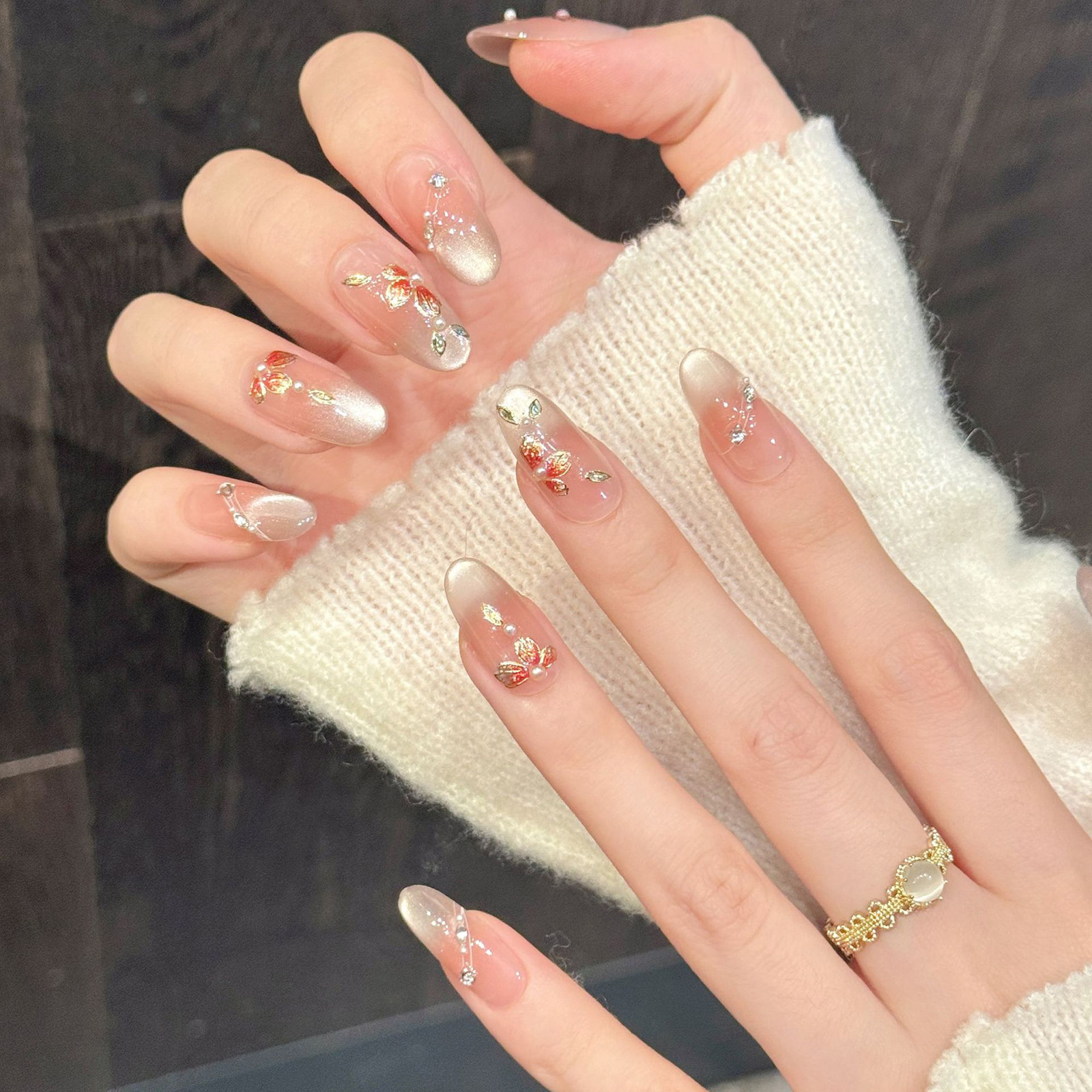 10pcs Handmade Fake Nails Pres - Resin Art And Design review and price