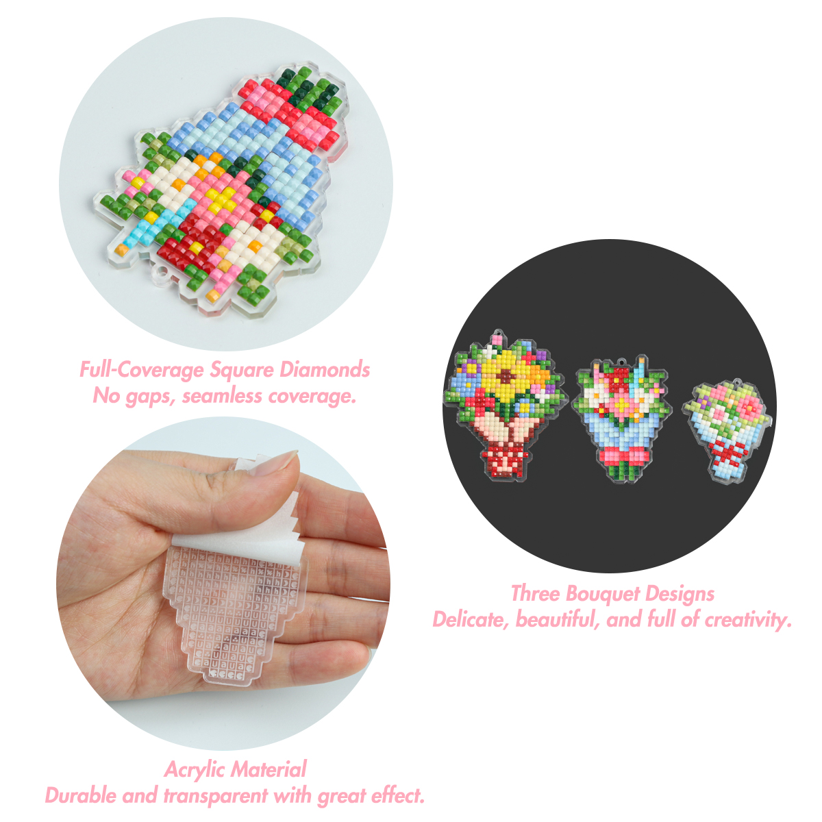 FOREVER YOUNG 3PCS Bouquet Acr - Resin Art For Kids review and price
