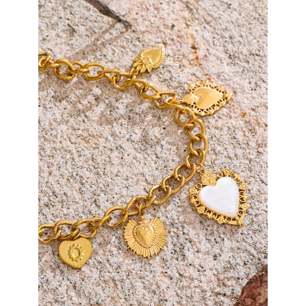 Yhpup 18K Golden Plated Stainl - Resin Art Necklace review and price