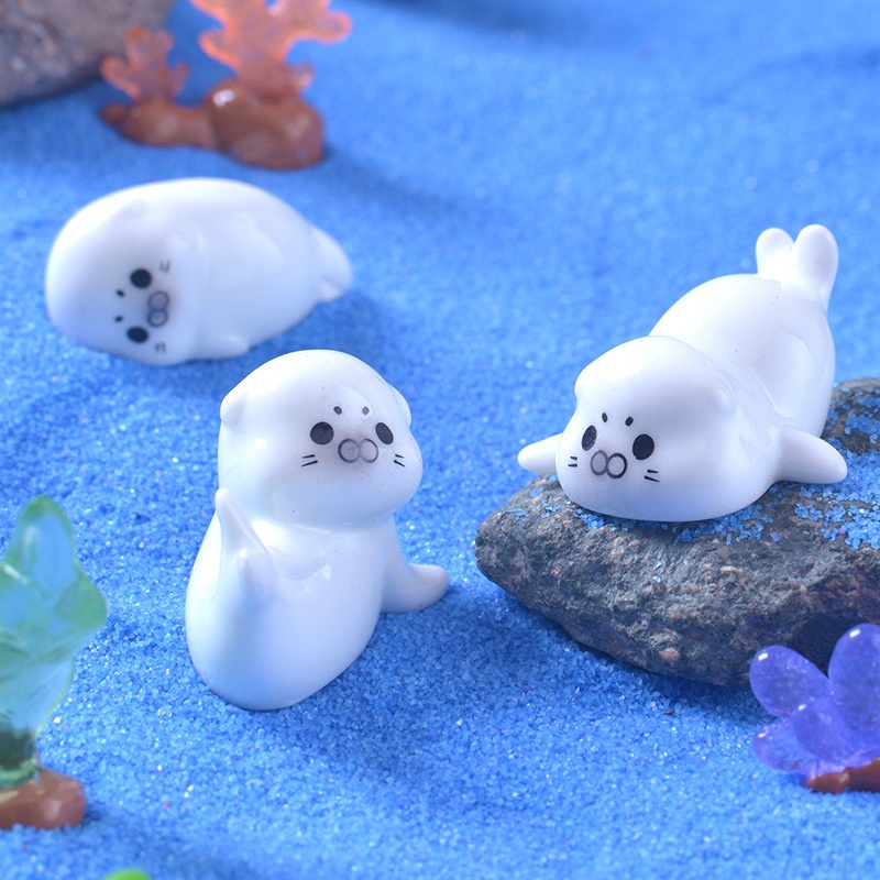 Mini Sea Lion Figurines for Mi - Resin Art Beach review and price
