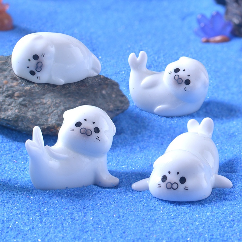 Mini Sea Lion Figurines for Mi - Resin Art Beach review and price