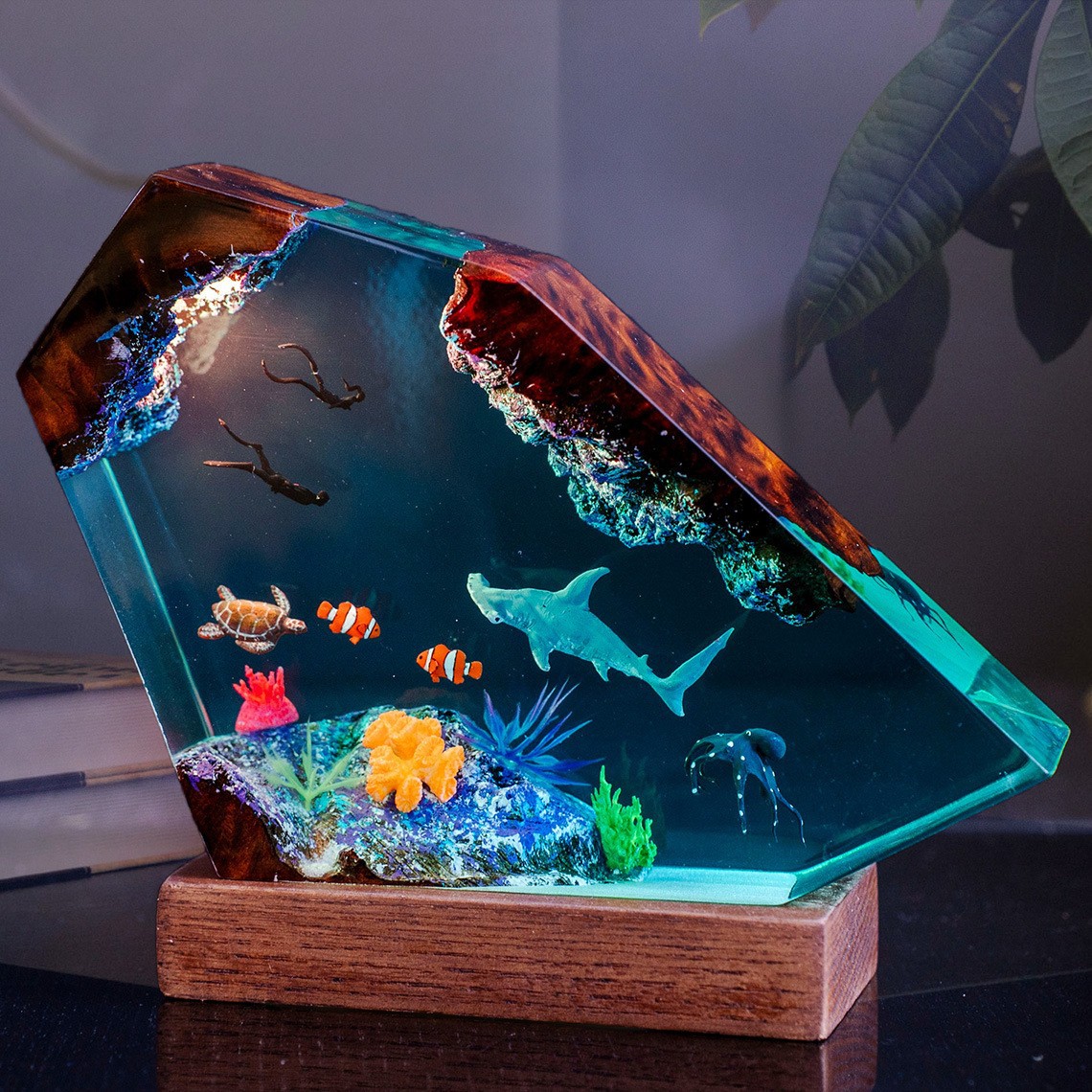 Sea View Micro Humpback Whale  - Resin Art Beach review and price